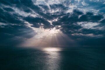 landscape photography of clouds